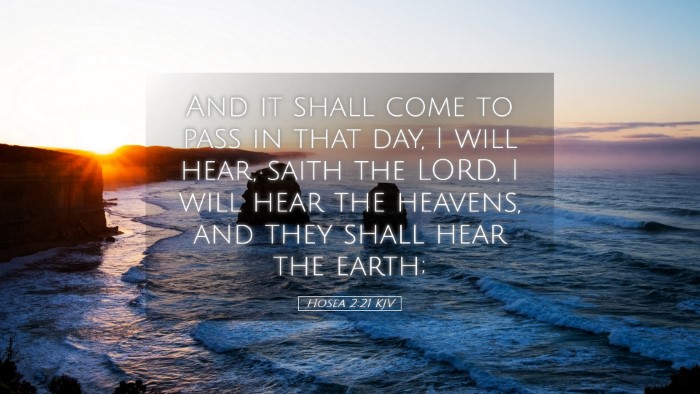 Picture 05 - Hosea 2:21 KJV Desktop Wallpaper - And it shall come to pass in that day, I will - Desktop Bible Verse Wallpaper