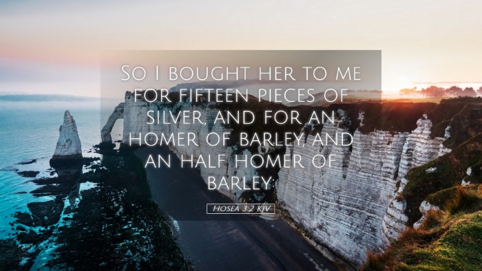 Picture 05 - Hosea 3:2 KJV Desktop Wallpaper - So I bought her to me for fifteen pieces of - Desktop Bible Verse Wallpaper