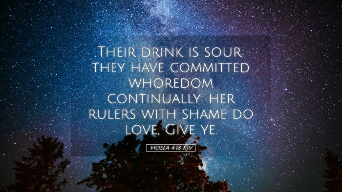 Picture 05 - Hosea 4:18 KJV Desktop Wallpaper - Their drink is sour: they have committed whoredom - Desktop Bible Verse Wallpaper