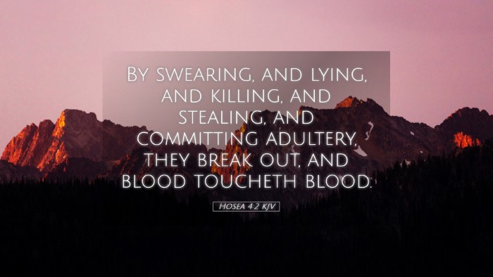 Picture 05 - Hosea 4:2 KJV Desktop Wallpaper - By swearing, and lying, and killing, and - Desktop Bible Verse Wallpaper