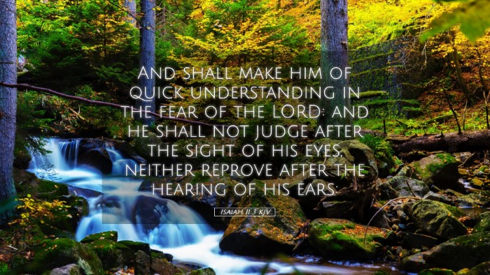 Picture 05 - Isaiah 11:3 KJV Desktop Wallpaper - And shall make him of quick understanding in the - Desktop Bible Verse Wallpaper