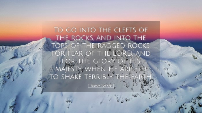 Picture 05 - Isaiah 2:21 KJV Desktop Wallpaper - To go into the clefts of the rocks, and into the - Desktop Bible Verse Wallpaper