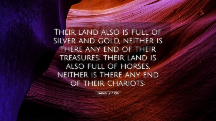 Picture 05 - Isaiah 2:7 KJV Desktop Wallpaper - Their land also is full of silver and gold, - Desktop Bible Verse Wallpaper
