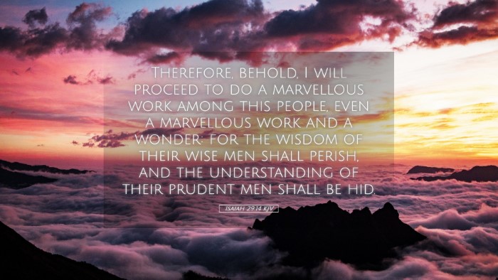 Picture 05 - Isaiah 29:14 KJV Desktop Wallpaper - Therefore, behold, I will proceed to do a - Desktop Bible Verse Wallpaper