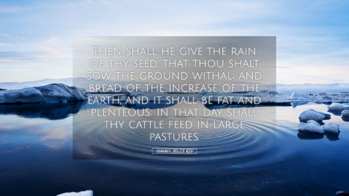 Picture 05 - Isaiah 30:23 KJV Desktop Wallpaper - Then shall he give the rain of thy seed, that - Desktop Bible Verse Wallpaper