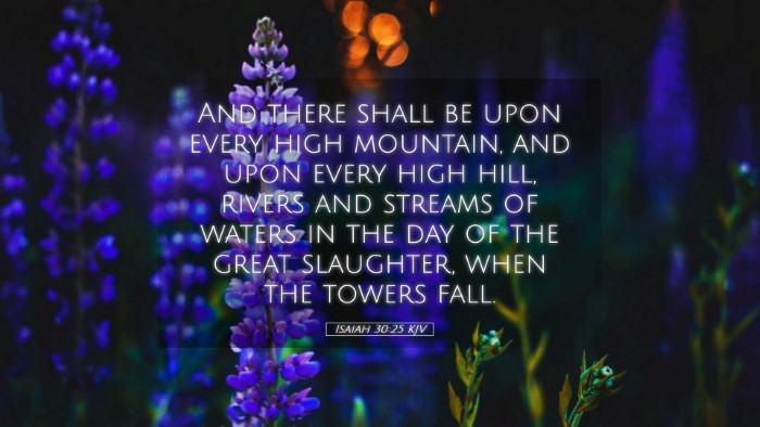 Picture 05 - Isaiah 30:25 KJV Desktop Wallpaper - And there shall be upon every high mountain, and - Desktop Bible Verse Wallpaper
