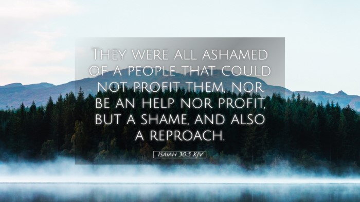 Picture 05 - Isaiah 30:5 KJV Desktop Wallpaper - They were all ashamed of a people that could not - Desktop Bible Verse Wallpaper