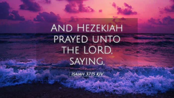 Picture 05 - Isaiah 37:15 KJV Desktop Wallpaper - And Hezekiah prayed unto the LORD, - Desktop Bible Verse Wallpaper