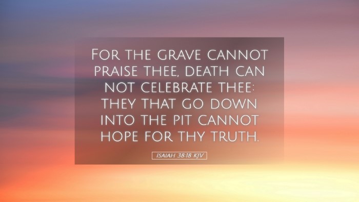 Picture 05 - Isaiah 38:18 KJV Desktop Wallpaper - For the grave cannot praise thee, death can not - Desktop Bible Verse Wallpaper