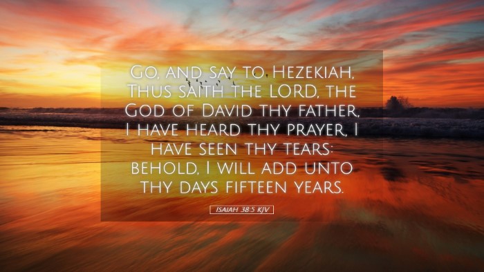 Picture 05 - Isaiah 38:5 KJV Desktop Wallpaper - Go, and say to Hezekiah, Thus saith the LORD, the - Desktop Bible Verse Wallpaper