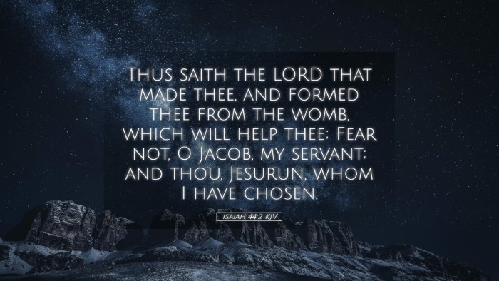 Picture 05 - Isaiah 44:2 KJV Desktop Wallpaper - Thus saith the LORD that made thee, and formed - Desktop Bible Verse Wallpaper