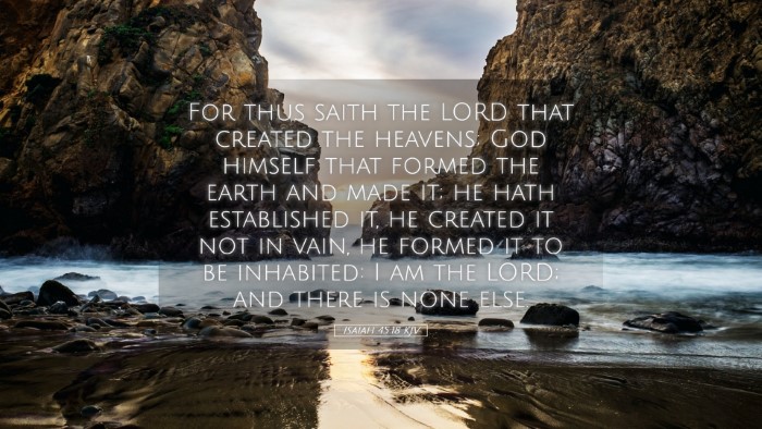 Picture 05 - Isaiah 45:18 KJV Desktop Wallpaper - For thus saith the LORD that created the heavens; - Desktop Bible Verse Wallpaper