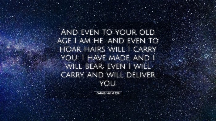 Picture 05 - Isaiah 46:4 KJV Desktop Wallpaper - And even to your old age I am he; and even to - Desktop Bible Verse Wallpaper