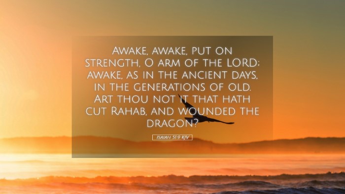 Picture 05 - Isaiah 51:9 KJV Desktop Wallpaper - Awake, awake, put on strength, O arm of the LORD; - Desktop Bible Verse Wallpaper