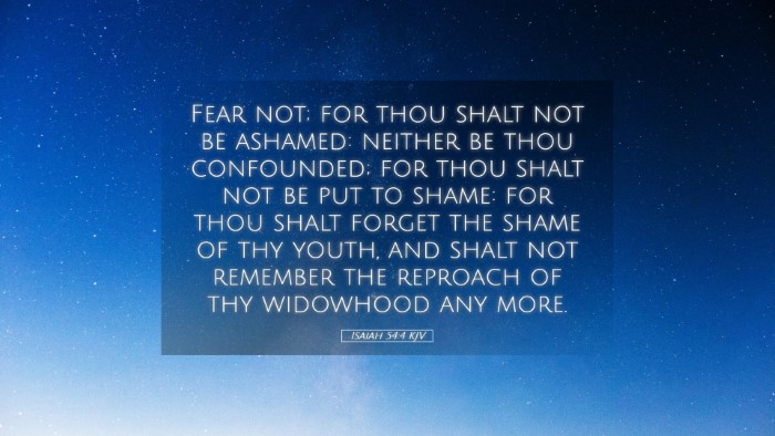 Picture 05 - Isaiah 54:4 KJV Desktop Wallpaper - Fear not; for thou shalt not be ashamed: neither - Desktop Bible Verse Wallpaper
