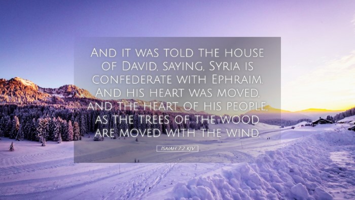 Picture 05 - Isaiah 7:2 KJV Desktop Wallpaper - And it was told the house of David, saying, Syria - Desktop Bible Verse Wallpaper