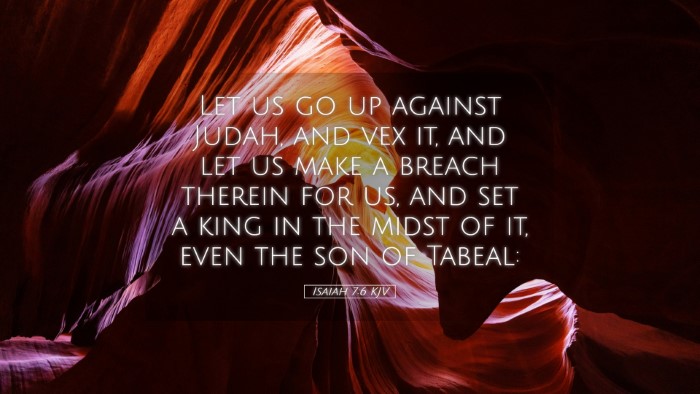 Picture 05 - Isaiah 7:6 KJV Desktop Wallpaper - Let us go up against Judah, and vex it, and let - Desktop Bible Verse Wallpaper