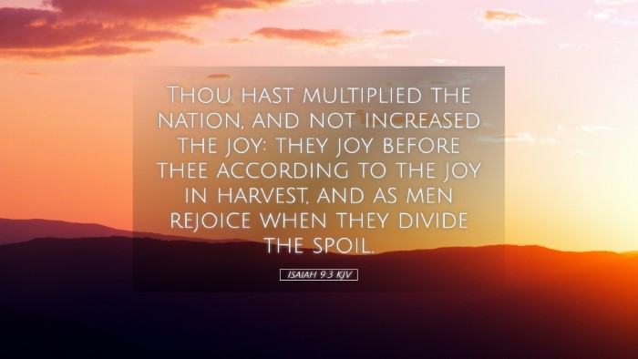 Picture 05 - Isaiah 9:3 KJV Desktop Wallpaper - Thou hast multiplied the nation, and not - Desktop Bible Verse Wallpaper