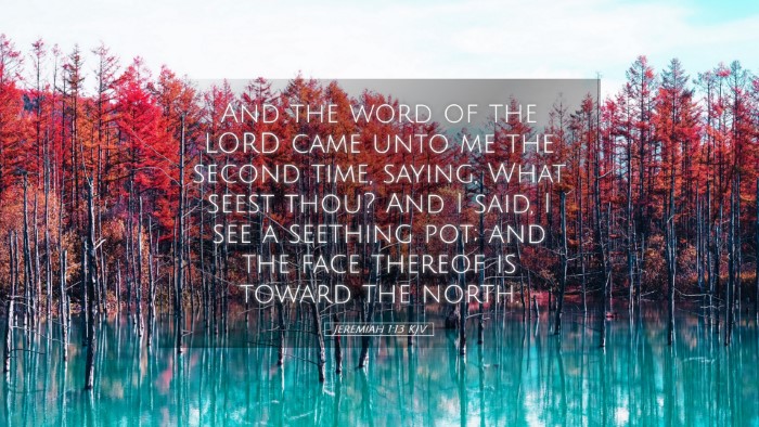 Picture 05 - Jeremiah 1:13 KJV Desktop Wallpaper - And the word of the LORD came unto me the second - Desktop Bible Verse Wallpaper