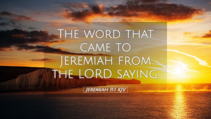 Picture 05 - Jeremiah 11:1 KJV Desktop Wallpaper - The word that came to Jeremiah from the LORD - Desktop Bible Verse Wallpaper