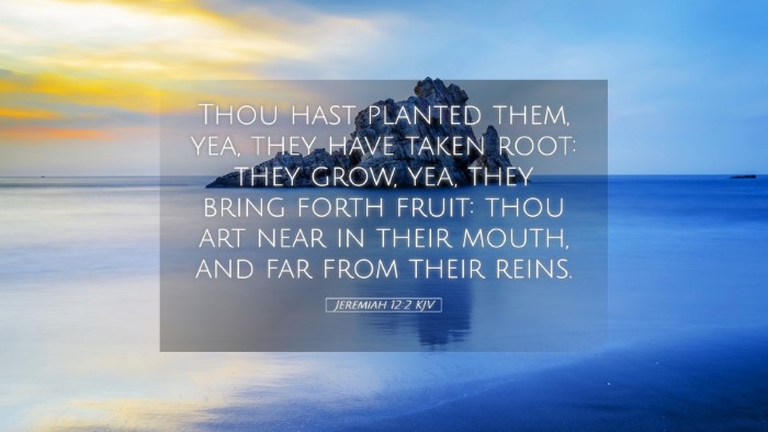 Picture 05 - Jeremiah 12:2 KJV Desktop Wallpaper - Thou hast planted them, yea, they have taken - Desktop Bible Verse Wallpaper