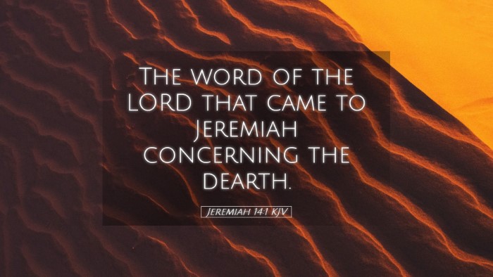 Picture 05 - Jeremiah 14:1 KJV Desktop Wallpaper - The word of the LORD that came to Jeremiah - Desktop Bible Verse Wallpaper