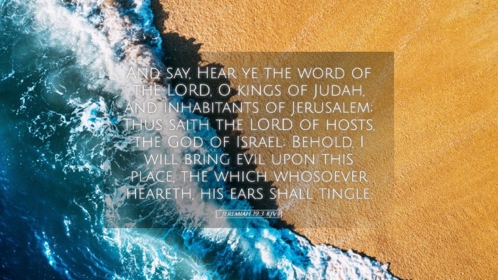 Picture 05 - Jeremiah 19:3 KJV Desktop Wallpaper - And say, Hear ye the word of the LORD, O kings of - Desktop Bible Verse Wallpaper