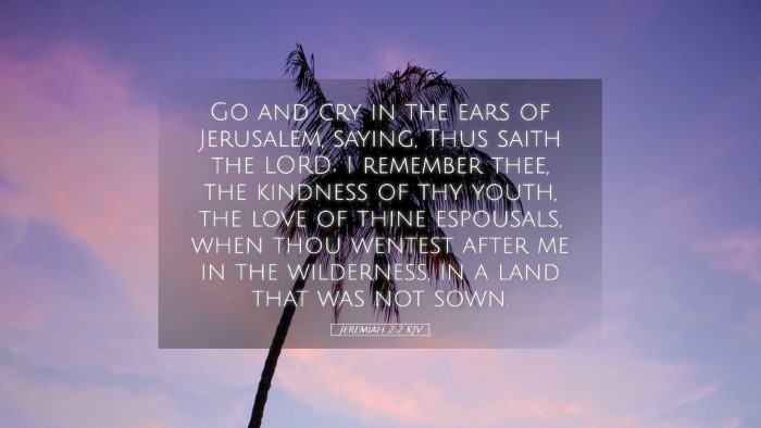 Picture 05 - Jeremiah 2:2 KJV Desktop Wallpaper - Go and cry in the ears of Jerusalem, saying, Thus - Desktop Bible Verse Wallpaper