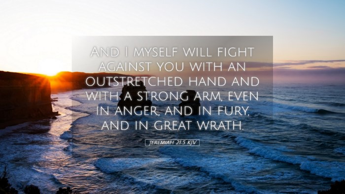 Picture 05 - Jeremiah 21:5 KJV Desktop Wallpaper - And I myself will fight against you with an - Desktop Bible Verse Wallpaper