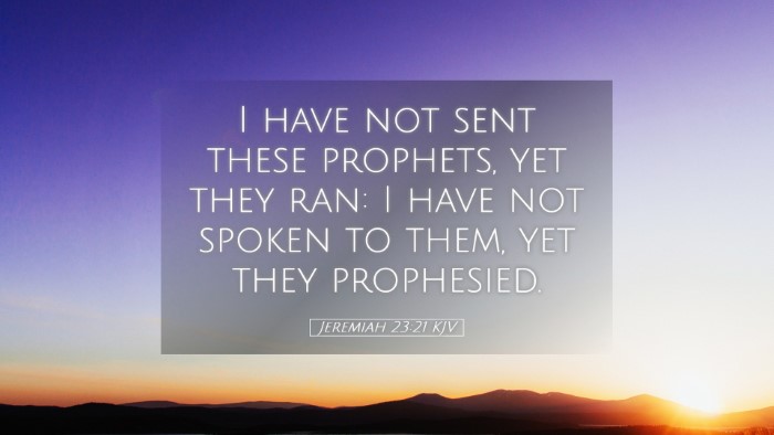 Picture 05 - Jeremiah 23:21 KJV Desktop Wallpaper - I have not sent these prophets, yet they ran: I - Desktop Bible Verse Wallpaper