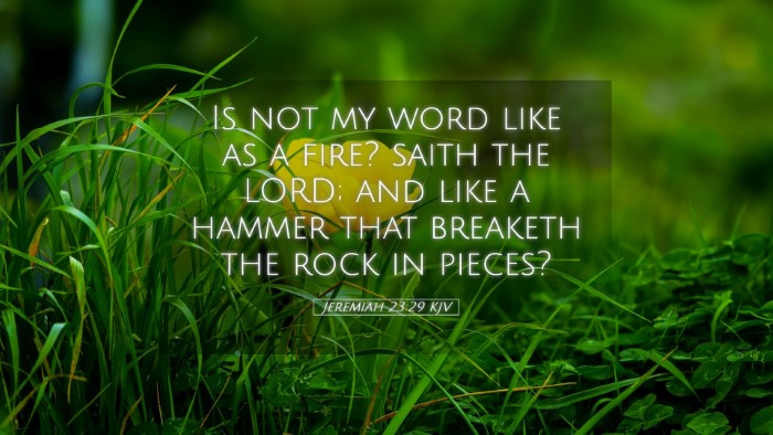 Picture 05 - Jeremiah 23:29 KJV Desktop Wallpaper - Is not my word like as a fire? saith the LORD; - Desktop Bible Verse Wallpaper