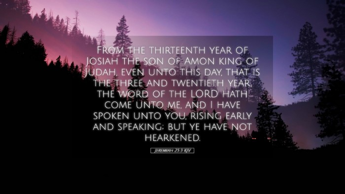 Picture 05 - Jeremiah 25:3 KJV Desktop Wallpaper - From the thirteenth year of Josiah the son of - Desktop Bible Verse Wallpaper
