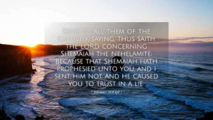 Picture 05 - Jeremiah 29:31 KJV Desktop Wallpaper - Send to all them of the captivity, saying, Thus - Desktop Bible Verse Wallpaper