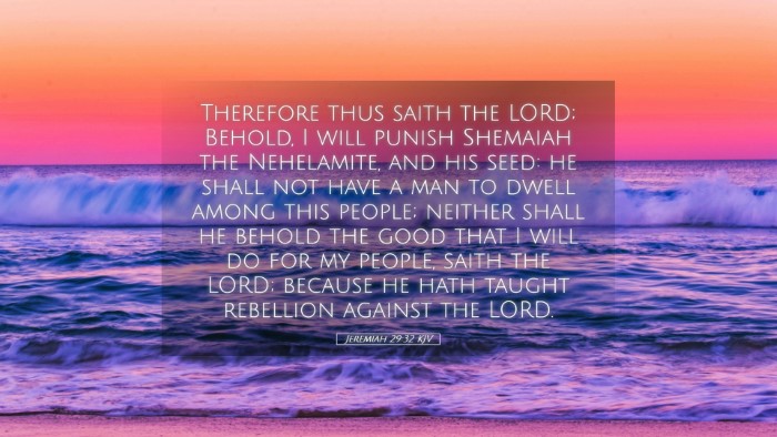 Picture 05 - Jeremiah 29:32 KJV Desktop Wallpaper - Therefore thus saith the LORD; Behold, I will - Desktop Bible Verse Wallpaper
