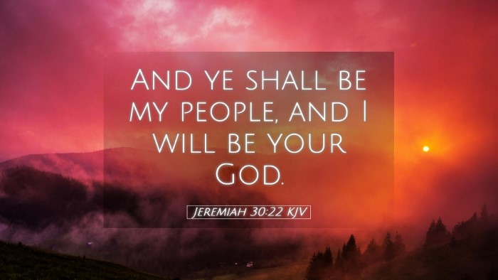 Picture 05 - Jeremiah 30:22 KJV Desktop Wallpaper - And ye shall be my people, and I will be your - Desktop Bible Verse Wallpaper