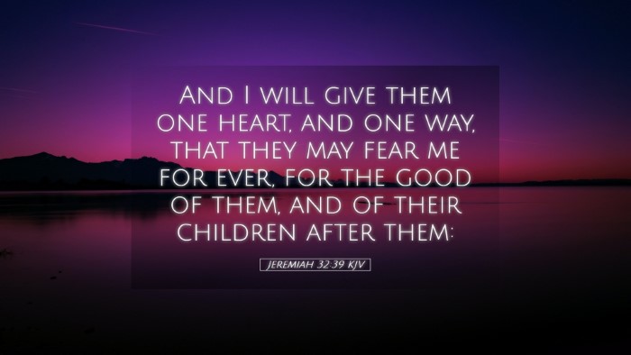 Picture 05 - Jeremiah 32:39 KJV Desktop Wallpaper - And I will give them one heart, and one way, that - Desktop Bible Verse Wallpaper