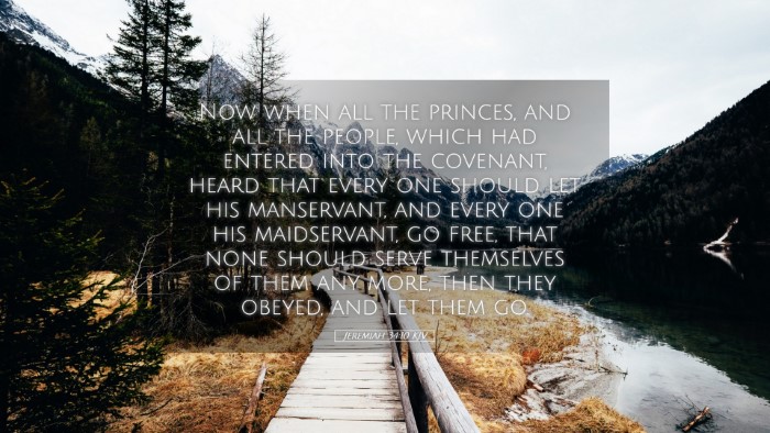 Picture 05 - Jeremiah 34:10 KJV Desktop Wallpaper - Now when all the princes, and all the people, - Desktop Bible Verse Wallpaper