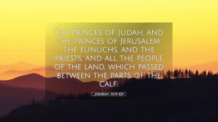 Picture 05 - Jeremiah 34:19 KJV Desktop Wallpaper - The princes of Judah, and the princes of - Desktop Bible Verse Wallpaper