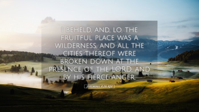 Picture 05 - Jeremiah 4:26 KJV Desktop Wallpaper - I beheld, and, lo, the fruitful place was a - Desktop Bible Verse Wallpaper