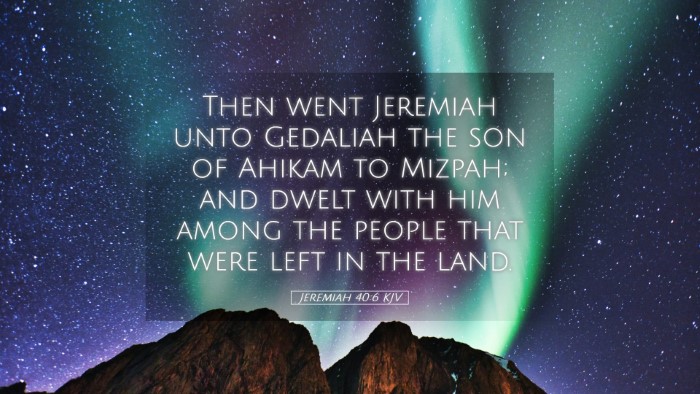 Picture 05 - Jeremiah 40:6 KJV Desktop Wallpaper - Then went Jeremiah unto Gedaliah the son of - Desktop Bible Verse Wallpaper