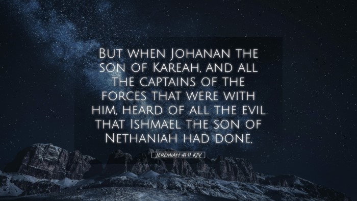Picture 05 - Jeremiah 41:11 KJV Desktop Wallpaper - But when Johanan the son of Kareah, and all the - Desktop Bible Verse Wallpaper