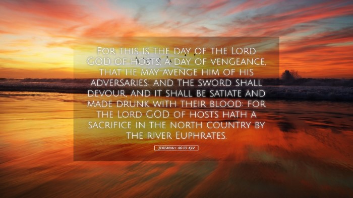 Picture 05 - Jeremiah 46:10 KJV Desktop Wallpaper - For this is the day of the Lord GOD of hosts, a - Desktop Bible Verse Wallpaper