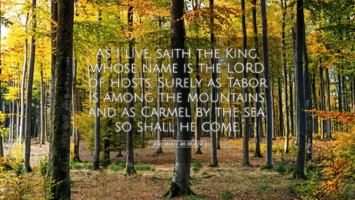 Picture 05 - Jeremiah 46:18 KJV Desktop Wallpaper - As I live, saith the King, whose name is the LORD - Desktop Bible Verse Wallpaper