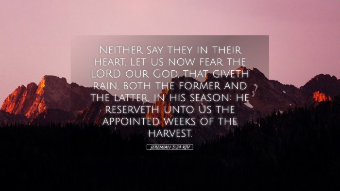 Picture 05 - Jeremiah 5:24 KJV Desktop Wallpaper - Neither say they in their heart, Let us now fear - Desktop Bible Verse Wallpaper