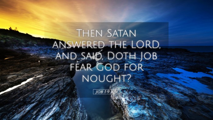 Picture 05 - Job 1:9 KJV Desktop Wallpaper - Then Satan answered the LORD, and said, Doth Job - Desktop Bible Verse Wallpaper