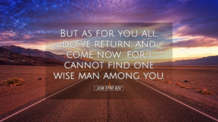 Picture 05 - Job 17:10 KJV Desktop Wallpaper - But as for you all, do ye return, and come now: - Desktop Bible Verse Wallpaper