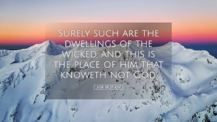 Picture 05 - Job 18:21 KJV Desktop Wallpaper - Surely such are the dwellings of the wicked, and - Desktop Bible Verse Wallpaper