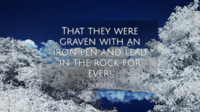 Picture 05 - Job 19:24 KJV Desktop Wallpaper - That they were graven with an iron pen and lead - Desktop Bible Verse Wallpaper
