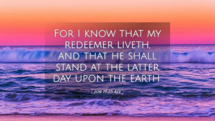 Picture 05 - Job 19:25 KJV Desktop Wallpaper - For I know that my redeemer liveth, and that he - Desktop Bible Verse Wallpaper