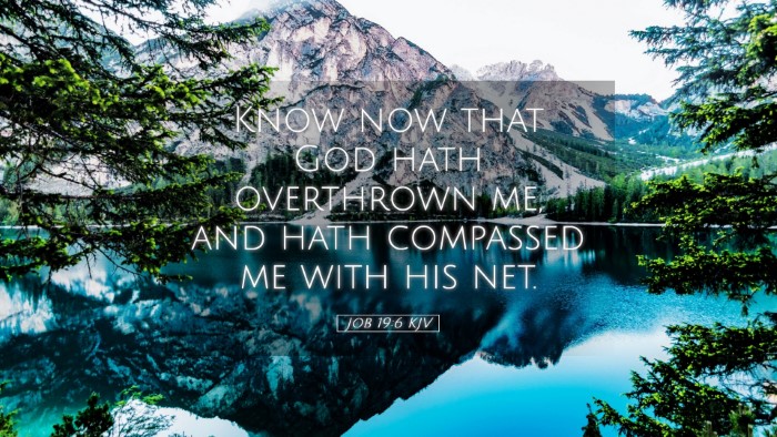 Picture 05 - Job 19:6 KJV Desktop Wallpaper - Know now that God hath overthrown me, and hath - Desktop Bible Verse Wallpaper